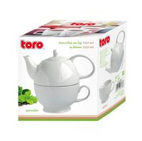 Porcelánová konvička se šálkem TORO 480ml