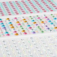 Samolepicí dekorační krystalky MIX