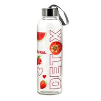 Skleněná láhev s víčkem DETOX 500ml