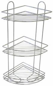 Koupelnová rohová polička  Toro - 3 patra 