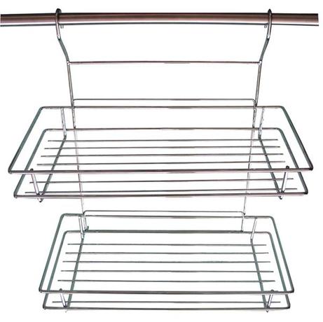 Polička závěsná kuchyňská 2 patra 35 x 20 x 3...