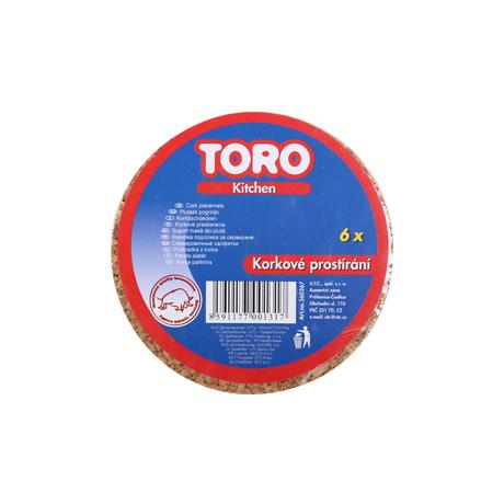 Korkový podtácek 6ks TORO 9,5cm