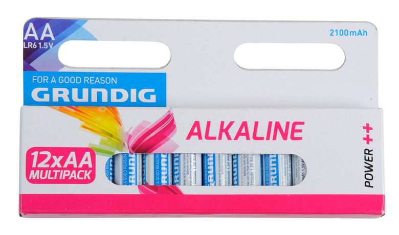 BATERIE AA GRUNDIG ALKALINE 2100 mAh, 12KS