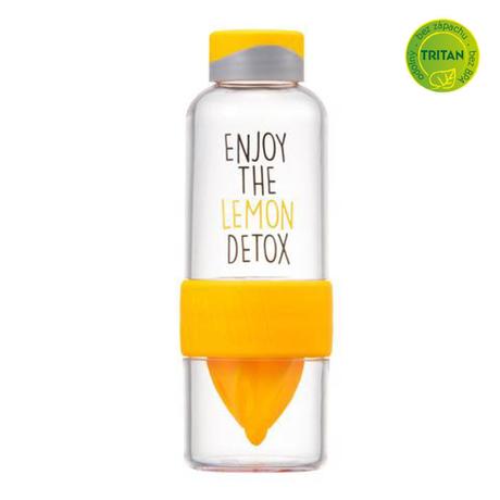 Láhev na vodu "Bisfree Detox", 520 ml, žlutá